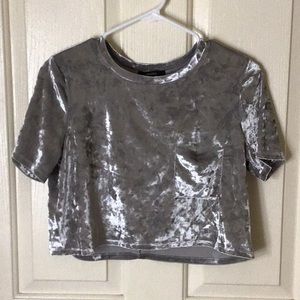 Gray crop top ❗️FINAL SALE❗️